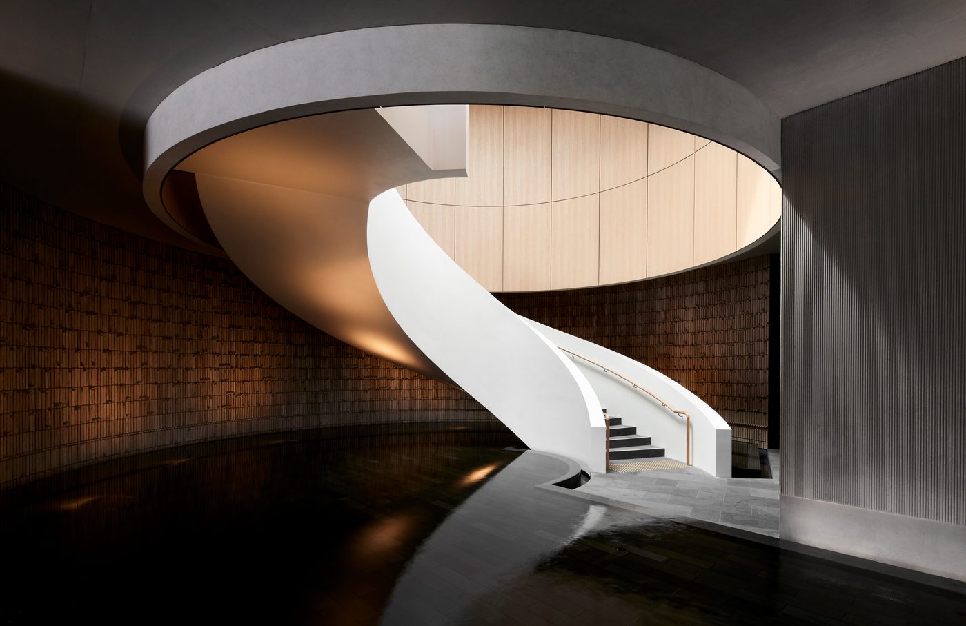 Alba Thermal Springs and Spa - architectural staircase